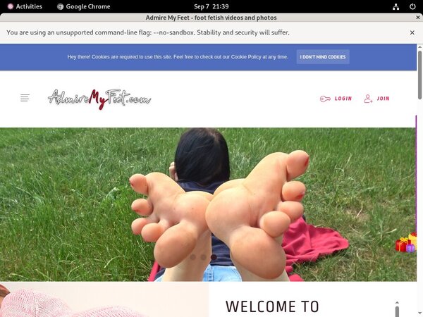 Admiremyfeet Website