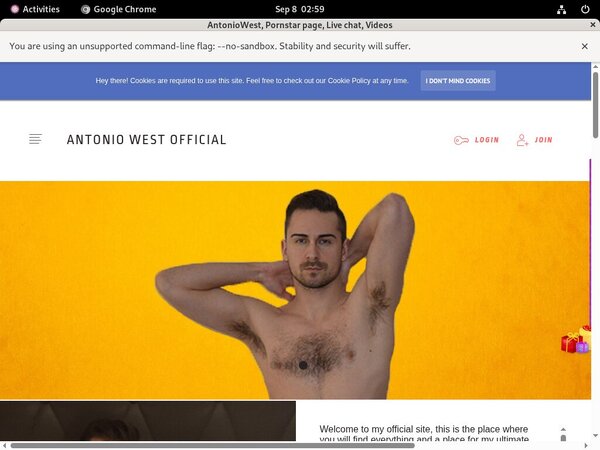Antoniowestofficial.com Signup Page Antoniowestofficial.com Signup Page