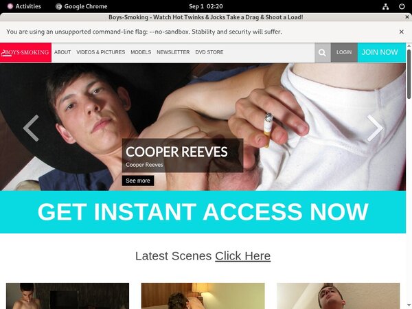 Boys Smoking Discount Page