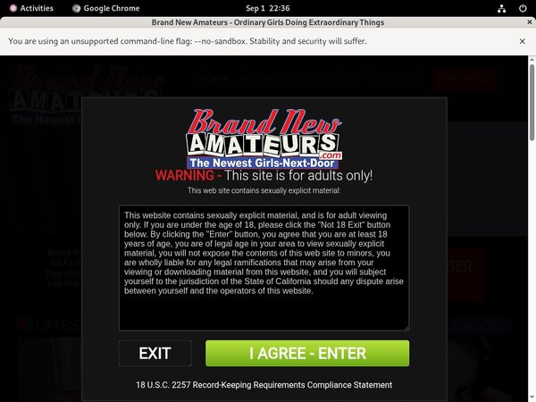 Brand New Amateurs Free Trial Link