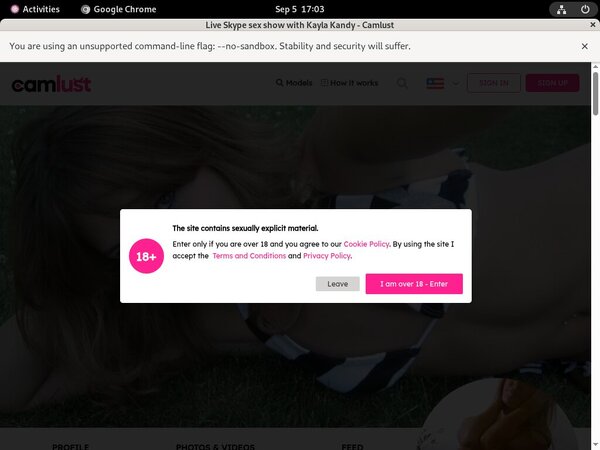 Camlust.com With Online Check