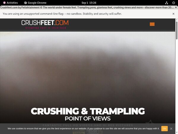 Crush Feet Creampie