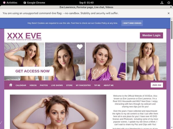 Eve Lawrence Account 2015