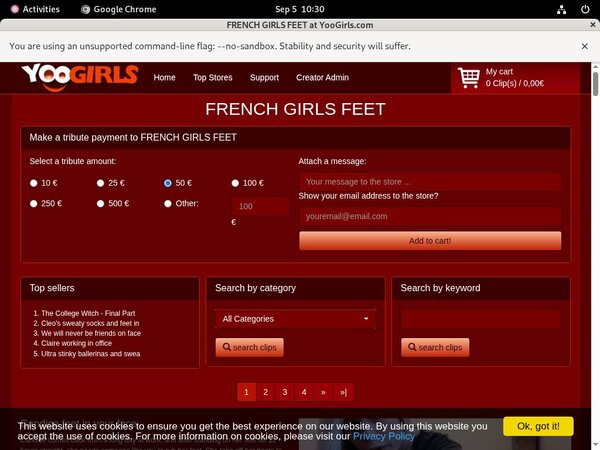 FRENCHGIRLSFEET Code