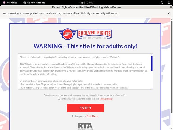 Fights Evolved Login Password