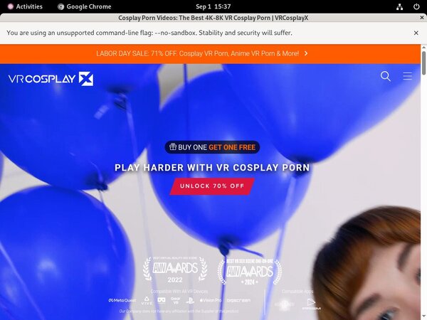 Free VR Cosplay X Trial Memberships