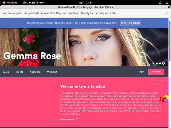 GemmaRose42 Password Login
