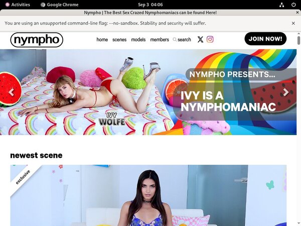 Get Nympho Free Logins