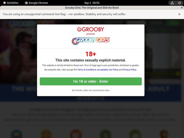 Grooby Girls Register Form