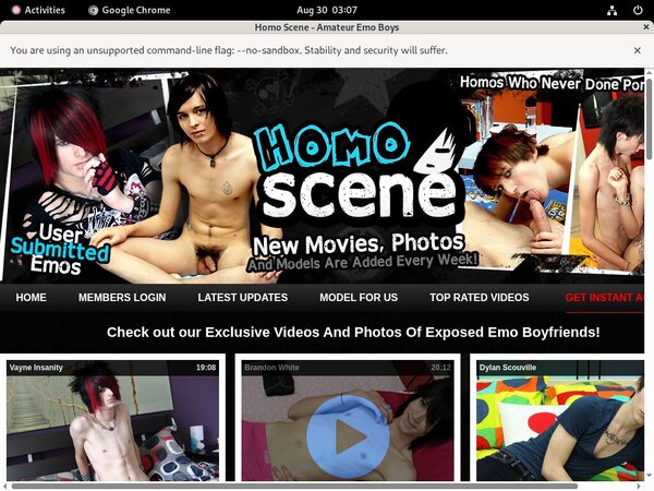 Homo Scene Discount Order