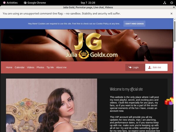 Julia Gold Discount Form