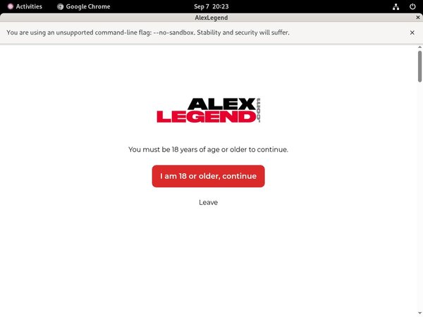 Log In Alexlegend.com