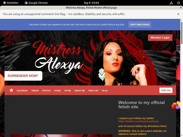 Mistress Alexya Form