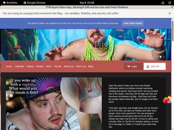 Peterpinkpuss.com Trial Membership $1