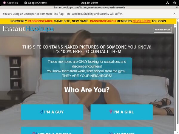 Premium Instanthookups Account