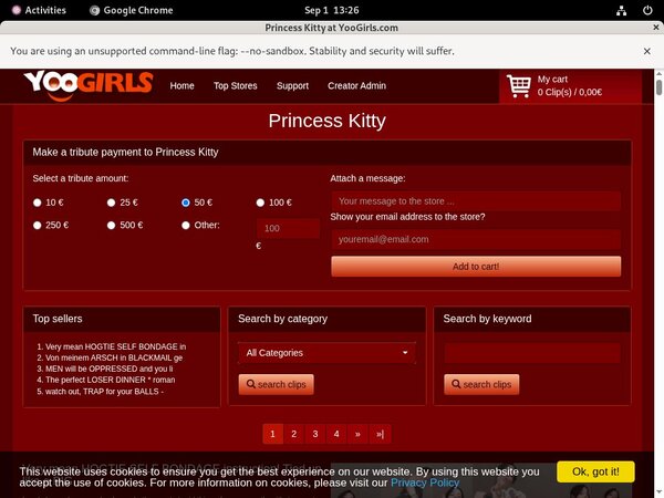 Princess Kitty Get An Account