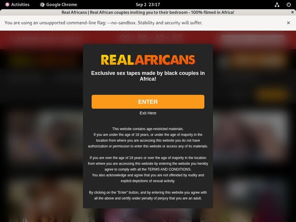Real Africans Password Details