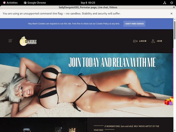 Sallydangeloxxx.com Membership Trial