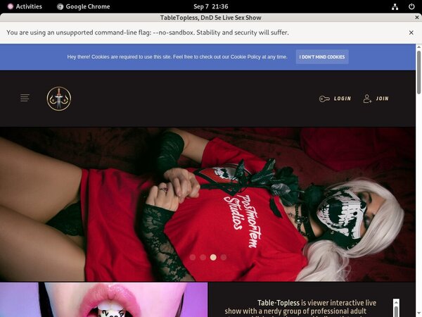 Tabletopless.org Login Pass