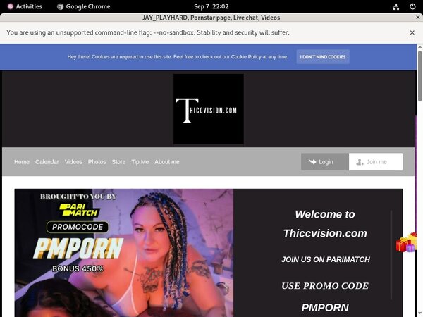 Thiccvision.com Login Info