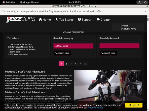 Trial Mistress Jennifer Carter Account