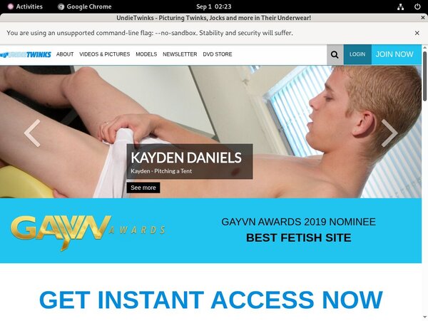 Twinks Undie Discount Trial