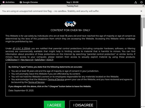 Twinkyfeet Website Accounts