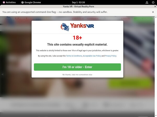 Username And Password For Yanks VR