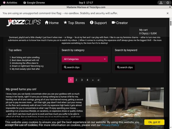 Yezzclips.com Create Account