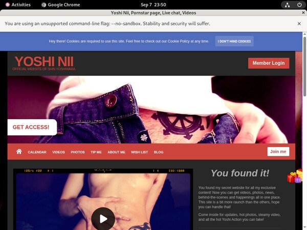 YoshiNii Member Account
