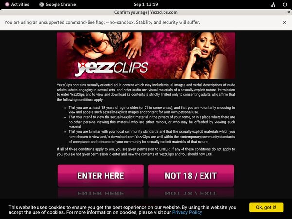 Yezzclips.com Password Bugmenot