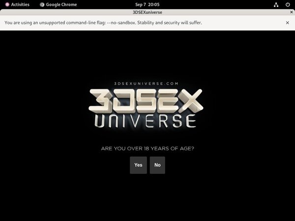 3D SexU Niverse Trial