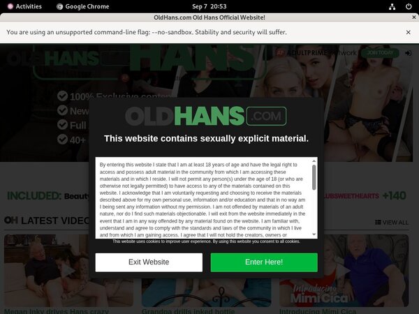 Old Hans Trial Promo