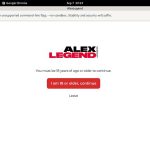 Alex Legend New Account